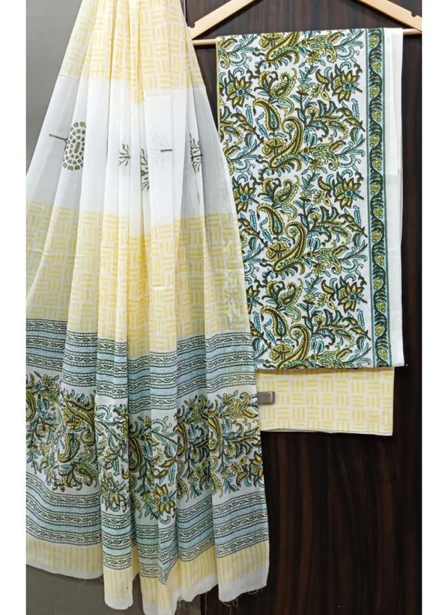 Cotton Multi Colour Casual Wear Printed Salwar Suit